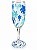 Taça de Champanhe - Floral Azul - Imagem 1