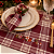 Jogo Americano - Xadrez Vermelho - Bichinhos Natal - Imagem 1