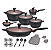 Linha Gourmet Premium 22 Peças - Preta - Imagem 1