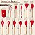 3 Kit de Utensílios de Cozinha em Silicone com Cabo de Madeira, 12 Peças - Imagem 3