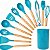 3 Kit de Utensílios de Cozinha em Silicone com Cabo de Madeira, 12 Peças - Imagem 16