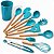 3 Kit de Utensílios de Cozinha em Silicone com Cabo de Madeira, 12 Peças - Imagem 9