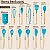 3 Kit de Utensílios de Cozinha em Silicone com Cabo de Madeira, 12 Peças - Imagem 12