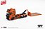 PRÉ VENDA - MINI GT - Scania 770S B8x4NA Hooklift Flatbed Orange (1392) - Imagem 7