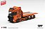 PRÉ VENDA - MINI GT - Scania 770S B8x4NA Hooklift Flatbed Orange (1392) - Imagem 1