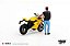 PRÉ VENDA - MINI GT - Ducati Panigale V4 S Giallo + Action Figure (1414) - Imagem 6