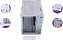 Gabinete Gamer Purple Edition, Mid-Tower, Lateral De Vidro, Com 3 Fans, Branco - Imagem 5