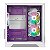 Gabinete Gamer Purple Edition, Mid-Tower, Lateral De Vidro, Com 3 Fans, Branco - Imagem 2