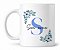 Caneca Inicial Floral 325ml - Imagem 1