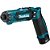 Parafusadeira Makita 7,2V DF012DSE com 2 Baterias, Carregador Bivolt e Maleta - Imagem 1