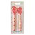 Kit 2 Talher Infantil Flexivel com Garfo e Colher de Silicone e Plastico Rosa - Imagem 1