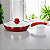 Frigideira Antiaderente com Revestimento Cerâmico com Tampa Vermelho 24cm - Imagem 4