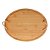 Bandeja e Petisqueira Oval para Servir e Decorar de Bambu - Imagem 1