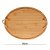 Bandeja e Petisqueira Oval para Servir e Decorar de Bambu - Imagem 5