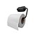 Suporte para Papel Higienico em Ferro Preto - Imagem 2