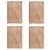 Kit 4 Jogo Americano Retangular de Linho 45 x 30 cm - Imagem 1
