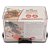Kit 3 Potes Herméticos de Plástico Retangular Transparente com 3,8L, 2L e 900ml - Imagem 2