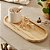 Bandeja e Petisqueira Oval para Servir e Decorar de Bambu 31cm - Imagem 5