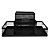 Organizador de Mesa Multiuso de Metal Preto - Imagem 1