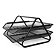 Organizador de Mesa e Correspondencia Multiuso de Metal Preto - Imagem 6