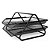 Organizador de Mesa e Correspondencia Multiuso de Metal Preto - Imagem 1