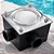 CAIXA DE PASSAGEM COM TAMPA DE INOX P/ PISCINA - Imagem 1