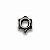 Porca Estrela 1,4x2,6mm GunMetal - Imagem 1
