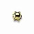 Porca Estrela Cega 1,4x2,6mm Ouro - Imagem 1