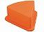 Suporte Triângulo Silicone Laranja - Imagem 1