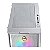 GABINETE GAMER MANCER NAROK V2, RAINBOW, MID-TOWER, LATERAL DE VIDRO, COM 6 FANS RGB ESTATICO , BRANCO - Imagem 3
