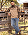Camisa Agro Castelli Camuflada Bége Long Horn com Proteção Solar UV50+ - Imagem 4
