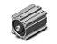 Cilindro Pneumatico Compacto SMC CDQ2A100-290DCZ*BR - Imagem 1