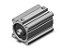 Cilindro Pneumatico Compacto SMC CDQ2A40-280DCMZ*BR - Imagem 1