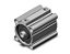 Cilindro Pneumatico Compacto SMC CDQ2B63-30D*BR - Imagem 1
