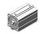Cilindro Pneumatico Compacto SMC CD55B63-75M*BR - Imagem 1