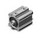 Cilindro Pneumatico Compacto SMC CDQ2WB40-80DM*BR - Imagem 1