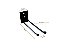 1 Suporte Para Vassouras E Rodo 18cm Preto - Imagem 2