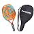 Raquete Beach Tennis Fibra Carbono Camewin Laranja com Capa - Imagem 1