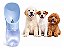 Garrafa Bebedouro Pet 350ml Com Alça Cães Gatos - Cores Azul - Imagem 1