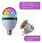 Lâmpada Led Bola Maluca Rgb Giratória 7 Leds Festa - Imagem 6