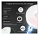 Luminária Led 8 Leds Sensor Presença Recarregável Branco - Imagem 3