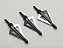 KIT 3 PONTEIRAS FLECHA BUFFALO REVER COM 4 LAMINAS - Imagem 2