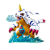 Gabumon Diorama - Digimon Original Bandai - Imagem 1