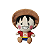 One Piece Monkey D. Luffy - Pelúcia Versão Mangá - Imagem 1