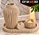 Conjunto de Decoração – Bandeja + Porta-Vela + Coração Decorativo - Imagem 3