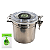 Pote Hermético Aço Inox 1 Litro com Termohigrometro Digital + Controle de Umidade - Cura Perfeita - Imagem 1
