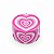 Dichavador de Metal Coração Rosa 40mm - 4 Partes com Peneira - Pocket - Imagem 2
