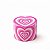 Dichavador de Metal Coração Rosa 40mm - 4 Partes com Peneira - Pocket - Imagem 1