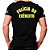 Camiseta Militar Preta Estampada Polícia do Exército - Imagem 2