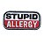 Patch Bordado Stupid Allergy com Fecho de Contato - Imagem 1